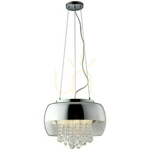 Kryształowa Lampa Wisząca Luna 3x E14 Led small 1