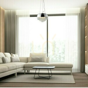 Kryształowa Lampa Wisząca Luna 3x E14 Led small 4