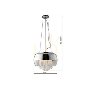 Kryształowa Lampa Wisząca Luna 3x E14 Led small 9