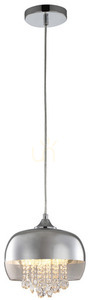 Kryształowa Lampa Wisząca Luna 1x E14 Led small 9