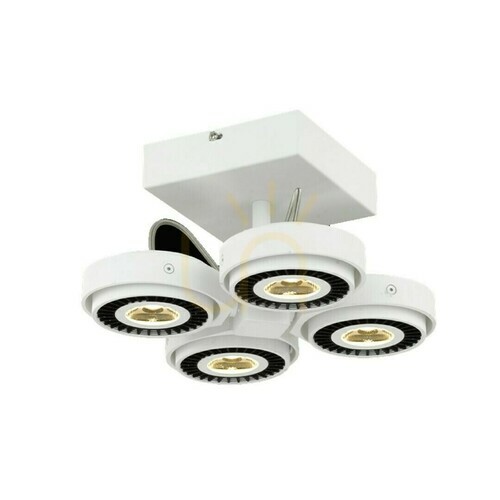 Sprawdź Reflektor sufitowy Milagro TECHNO ML3839, 4 × LED 40 W, 2800 lm, 3000 K, biało-czarny, 24 cm