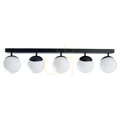 Sprawdź Lampa sufitowa SFERA BLACK 5xE14, czarna, 90 cm
