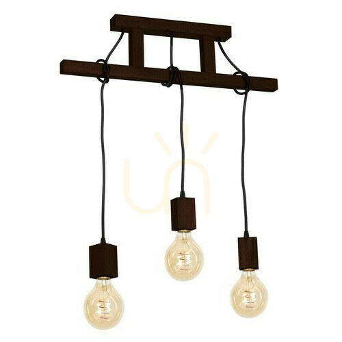 Sprawdź Drewno Lampa Wisząca Jack 3x E27 Orzech