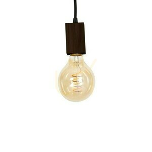 Drewno Lampa Wisząca Jack 5x E27 Orzech small 3