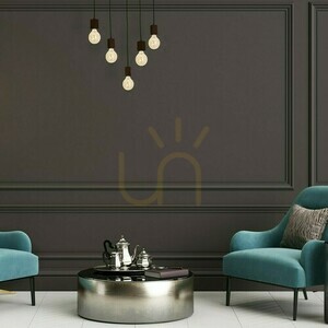 Drewno Lampa Wisząca Jack 5x E27 Orzech small 7