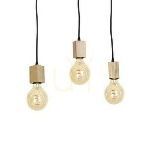 Drewno Lampa Wisząca Jack 3x E27 small 3