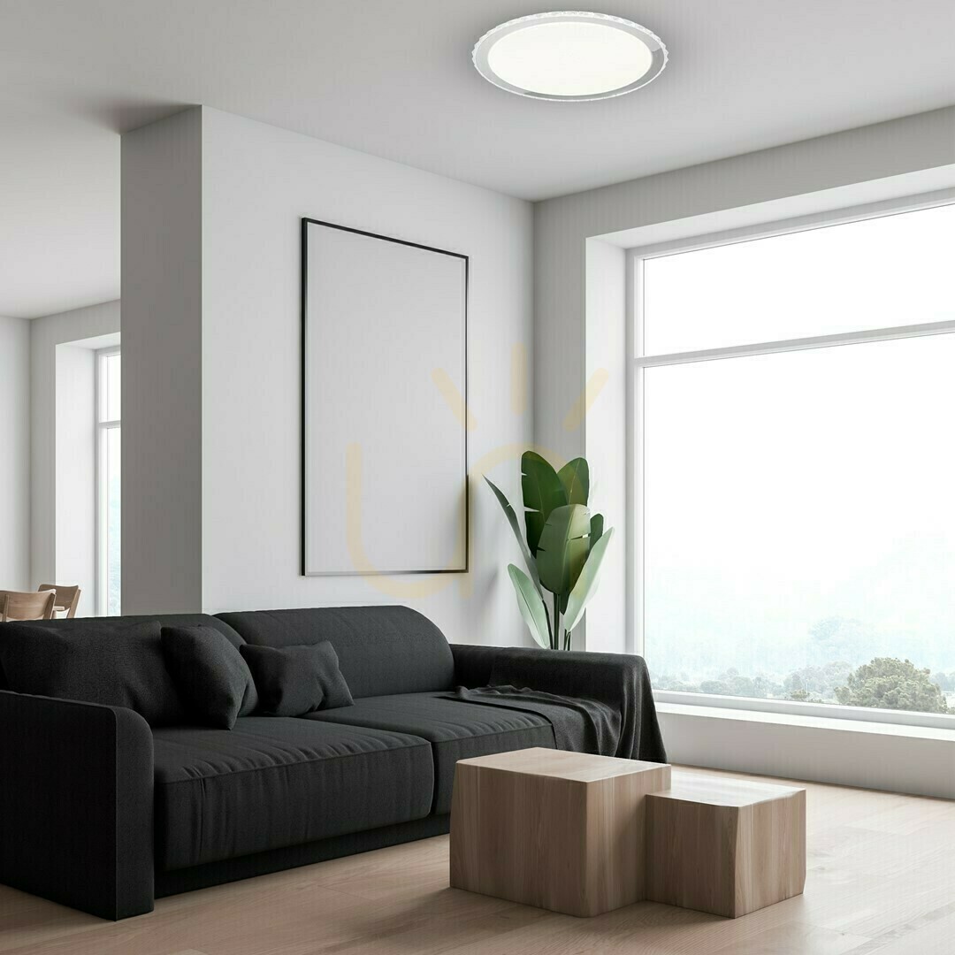 Pokaż Biały Plafon Layla 66 W Led ściemnialny+ Pilot Biały Plafon Layla 66 W Led ściemnialny+ Pilot