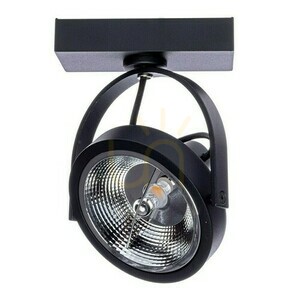 Reflektorek sufitowy MiLAGRO LUGAR ML5704 czarny 1×AR111 GU10 small 1