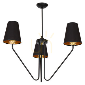 Czarny Żyrandol Victoria Black 3x E27 small 1