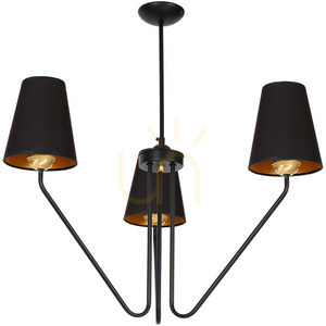 Czarny Żyrandol Victoria Black 3x E27 small 9