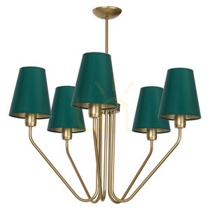 Żyrandol MiLAGRO Victoria mosiężny 5 × E27, 72 cm small 1