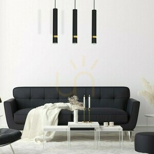 Lampa wisząca Milagro JOKER Black/Gold MLP6080, 3 x GU10, czarna ze złotem, listwa 60 cm small 2