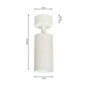 Reflektor sufitowy Milagro Mica ML6087 biały 1×GU10 small 6