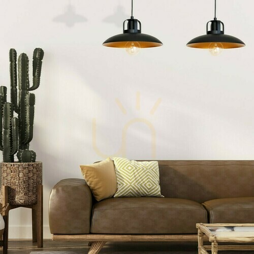 Sprawdź Czarno-złota lampa wisząca Milagro FELIX MLP3683 2×E27 maks. 60 W