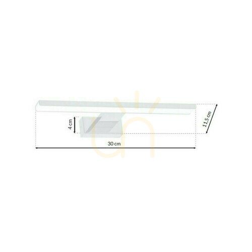 Sprawdź Biały kinkiet łazienkowy LED Milagro SHINE ML3873 7 W 490 lm 4000 K IP44 30 cm