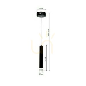Lampa wisząca Milagro CARBON 182 Matowy czarny 5W 8 Lampa wisząca Milagro CARBON 182 Matowy czarny 5W small 8