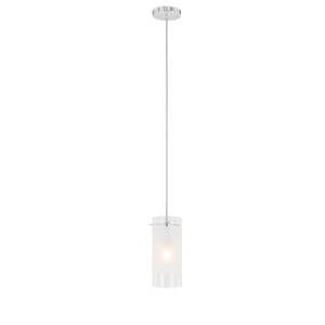 Lampa wisząca Italux Blend chrom biały szkło E27 MDF9489/1 small 1