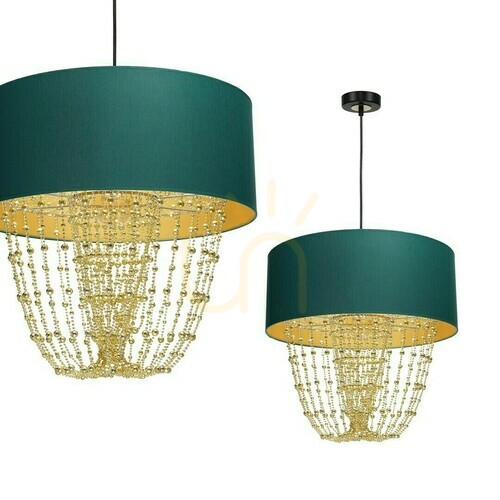 Sprawdź Lampa Wisząca Almeria Green/Gold 1x E27