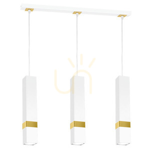 Lampa Wisząca Vidar White/Gold 3x Gu10 small 6