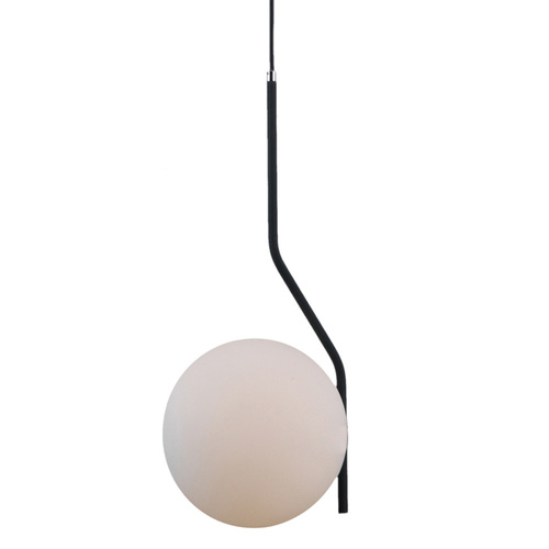 Sprawdź Lampa wisząca Italux Carimi E27 biała/antracyt 20 cm PND-3300-1-BK
