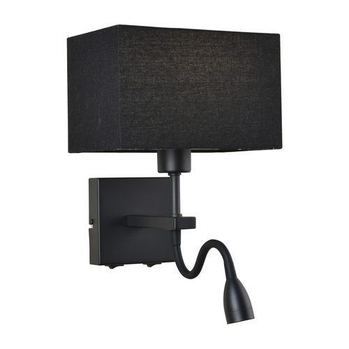 Sprawdź Lampka nocna Italux Norte czarna E27 2-punktowa WL-1122-2-BL-BM-RC-BL