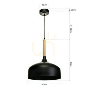 Lampa wisząca Milagro Taylor Black, 1 × E27, 60 W small 9