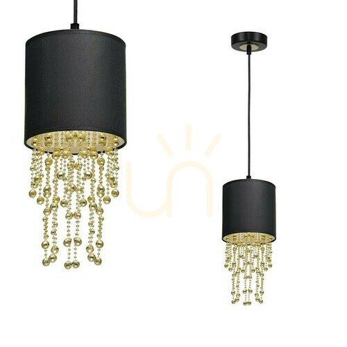 Sprawdź Lampa Wisząca Almeria Black/Gold 1x E27