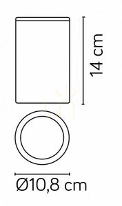 Plafon zewnętrzny regulowany SU-MA Adela 7004 DG ciemny popiel IP54 GU10 small 2