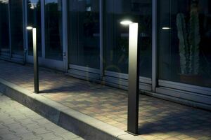 Lampa ogrodowa stojąca SU-MA Karo KR-580 LED 10W ciemny popiel 58 cm small 3