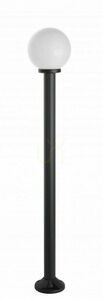 Lampa zewnętrzna stojąca SU-MA Kule K 5002/1/K 200 czarna 170 cm small 0