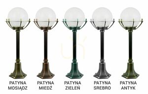 Lampa ogrodowa stojąca SU-MA Kule z koszykiem czarna K 5002/3/KPO small 7