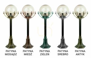 Lampa ogrodowa stojąca SU-MA Kule z koszykiem czarna K 5002/3/KPO small 8