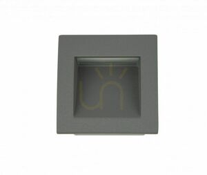 Lampa wpuszczana ścienna SU-MA MUR LED M2029 ciemny popiel 5W 3000K small 2