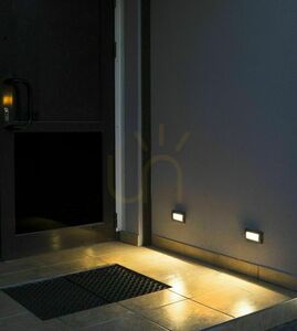 Lampa wpuszczana ścienna SU-MA Mur-Led M2031 LED 4W 3000K ciemny popiel small 4