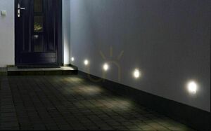 Lampa wpuszczana do ściany SU-MA Mur LED Inox F 04 8x8 cm IP65 small 2