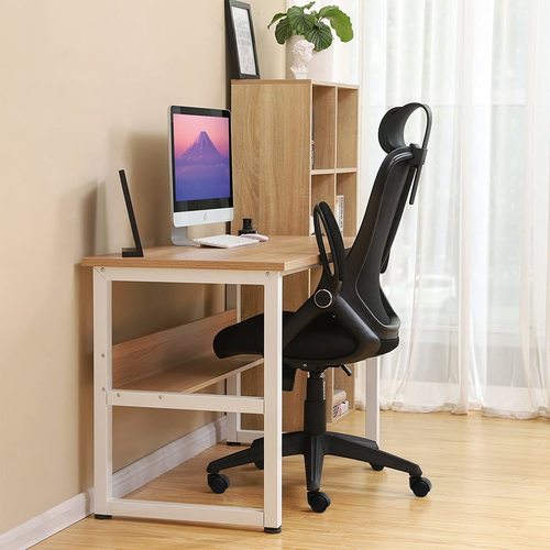 Sprawdź Krzesło biurowe Songmics OBN51BK ergonomiczne, oparcie z siatki, regulowany zagłówek, czarne