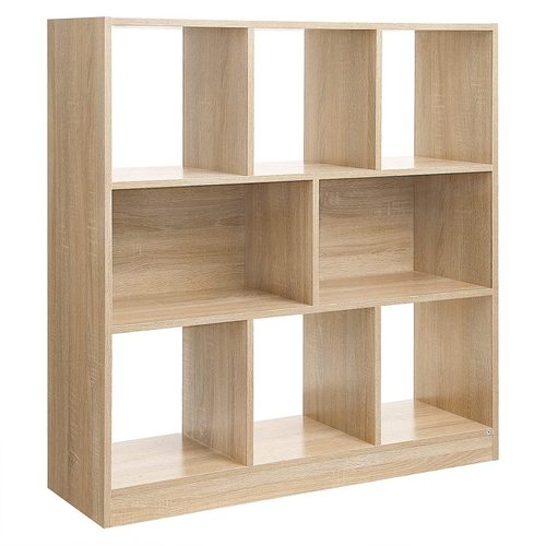 Sprawdź Regał na książki VASAGLE LBC52NL dąb 8 półek 97,5 x 100 x 30 cm