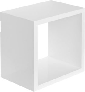 Zestaw 3 półek ściennych SONGMICS LWS30WT białe 30/26/22 cm small 3
