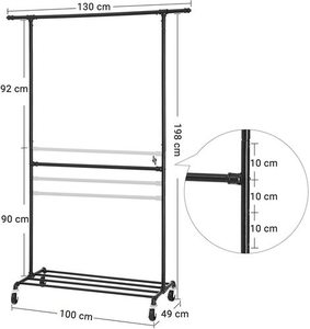Funkcjonalny wieszak na ubrania HSR62BK 2 Funkcjonalny wieszak na ubrania HSR62BK small 2