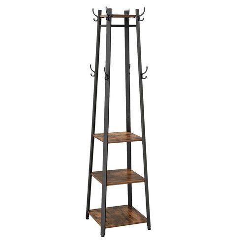 Sprawdź Wieszak na kurtki/płaszcze z półkami retro loft LCR80X