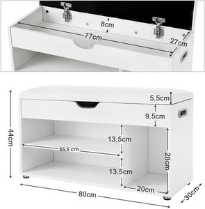 Szafka na Buty z Siedziskiem - LHS30W small 5