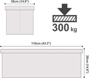 Składana pufa ze schowkiem LSF75WT 4 Składana pufa ze schowkiem LSF75WT small 4
