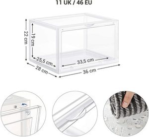 Pudełko zamykane do przechowywania butów/przedmiotów ZESTAW 6 SZTUK LSP06CW Songmics small 3
