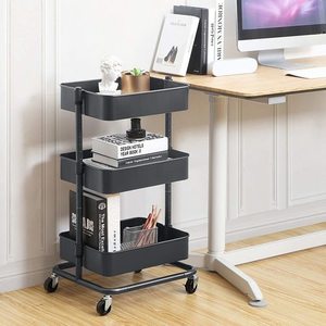 Mobilny wózek z półkami do przechowywania szary BSC60GS Songmics small 3