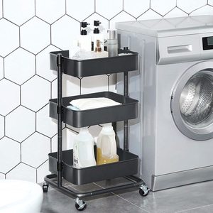 Mobilny wózek z półkami do przechowywania szary BSC60GS Songmics small 4