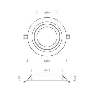 Czarny Downlight Alcazar 140.BB small 3