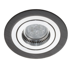 Oprawa wpuszczana Lumifall Alcazar 540.BC – czarna z chromem, 92 mm small 1