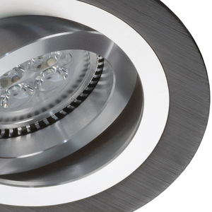 Oprawa wpuszczana Lumifall Alcazar 540.BC – czarna z chromem, 92 mm small 2