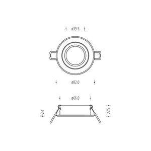 Biały Odchylany Downlight z Chromem Alcoy 540.WC 3 Biały Odchylany Downlight z Chromem Alcoy 540.WC small 3