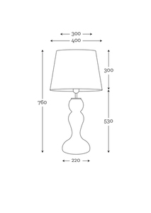 Lampa stołowa czarna Flores Transparent matowe złoto E27 60W 1 Lampa stołowa czarna Flores Transparent matowe złoto E27 60W small 1